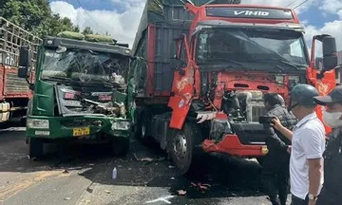 Nguyên nhân vụ tai nạn giao thông liên hoàn khiến 7 ô tô dính nhau hàng dài