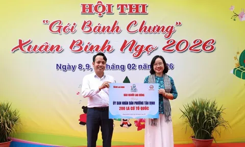 Rộn ràng hội thi gói bánh chưng lan tỏa nghĩa tình Xuân Bính Ngọ