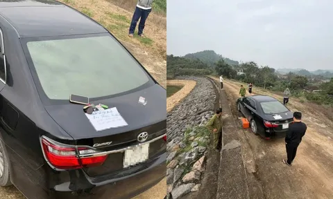 Người đàn ông có biểu hiện bất thường để xe ô tô, điện thoại bên hồ với tờ giấy "tuyệt mệnh"
