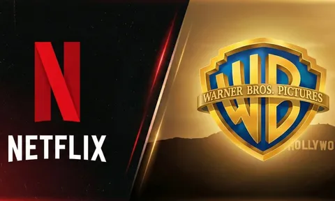 Cổ phiếu Netflix tăng vọt khi rút khỏi thương vụ thâu tóm Warner Bros.