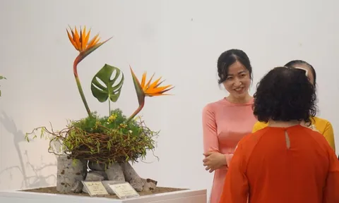 Ngắm những tác phẩm hoa đạo Nhật Bản đầy cảm xúc tại Bảo tàng Mỹ thuật Việt Nam