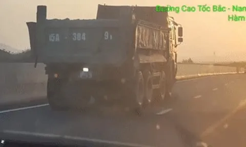 Tài xế xe ben bị phạt vì lỗi nhiều người hay mắc phải khi chạy trên cao tốc