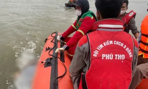 Tìm thấy thi thể nạn nhân thứ hai trong vụ chìm tàu ở Phú Thọ