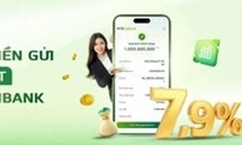 Vietcombank phát hành chứng chỉ tiền gửi trực tuyến, lãi suất đến 7,9%/năm
