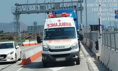 Nguyên nhân chủ xe cứu thương bị phạt 34 triệu đồng trên đường cao tốc