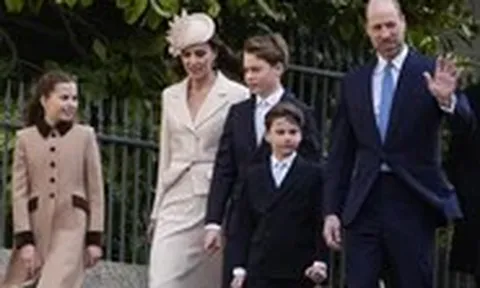 Gia đình Công nương Kate Middleton dự lễ Phục sinh sau 2 năm vắng mặt