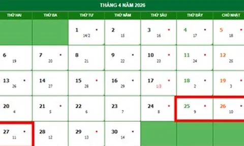 Bộ Nội vụ: Không hoán đổi ngày nghỉ dịp Giỗ Tổ Hùng Vương và 30-4, 1-5