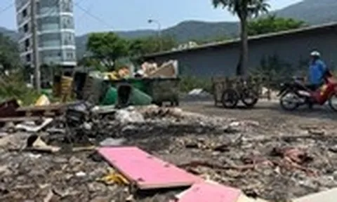 Rác thải ngổn ngang ven biển Sơn Trà