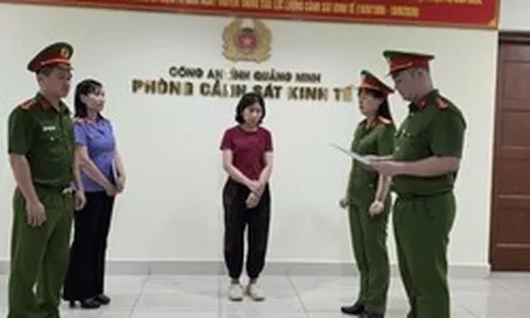 Thi hành lệnh bắt tạm giam chủ hộ kinh doanh Phạm Thị Quỳnh SN 1973