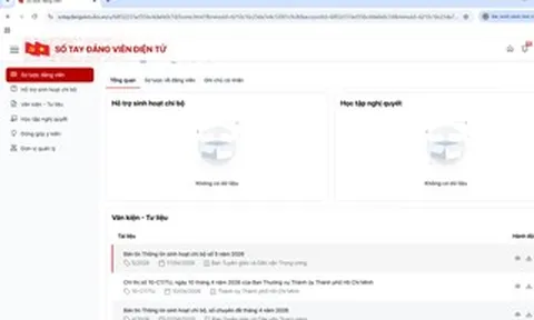 Phát huy vai trò sổ tay đảng viên điện tử