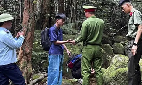 Nhiều giờ tìm kiếm 2 du khách đi lạc trong rừng Tây Yên Tử