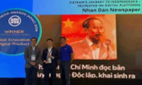Báo Nhân Dân đoạt 'cú đúp' tại giải Báo chí Kỹ thuật số châu Á 2026