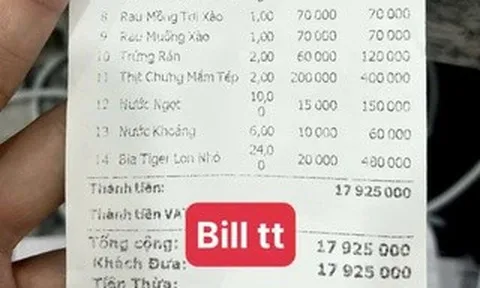 Vụ hóa đơn bữa ăn 18 triệu đồng ở Sầm Sơn: Người đăng bill bất ngờ vì bỗng nổi tiếng