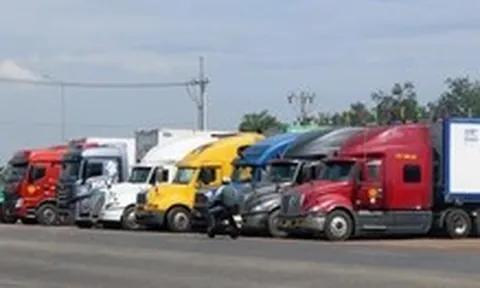 Chờ kiểm định sầu riêng xuất khẩu, container đậu kín đường quanh bến xe Dầu Giây
