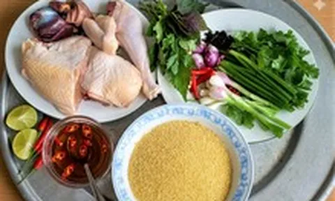 Cháo gà nấu với hạt kê, món ngon tiếp sức cho sĩ tử đi thi