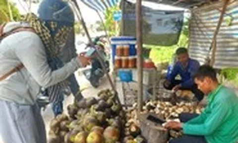 Du khách về phum sóc An Giang thưởng thức sản phẩm từ cây thốt nốt thơm ngọt, mát lành