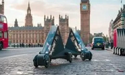 Ô tô điện mini có thể 'gập mỏng'