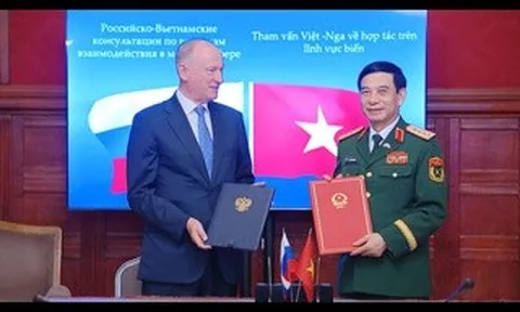 Việt Nam - Nga ký kết Kế hoạch hợp tác trong lĩnh vực biển
