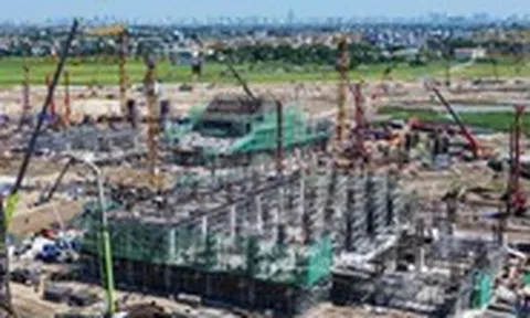 Lộ diện kết cấu khán đài sân vận động lớn nhất thế giới ở Hà Nội, dự kiến hoàn thành 7-2027