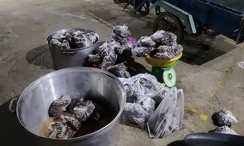 Mật phục kiểm tra người đàn ông chở hàng có biểu hiện nghi vấn