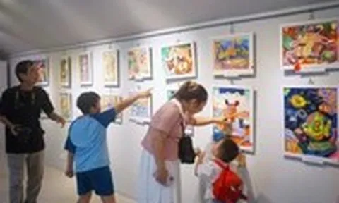 1-6 dắt con đi xem tranh, trở về miền tuổi thơ trong trẻo
