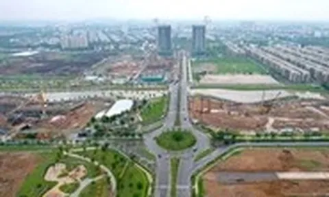 Flycam loạt dự án địa ốc đang cấp tập xây dựng xung quanh nút giao An Phú