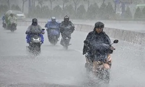 Ngày mai, nhiều tỉnh thành có mưa to đến rất to