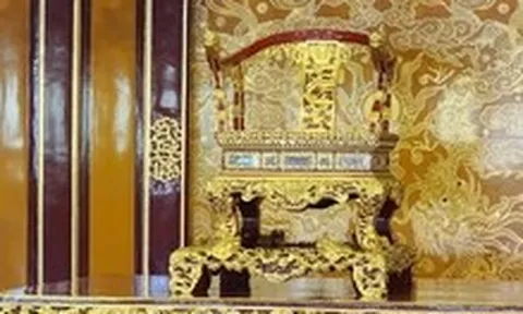 Ngai vàng triều Nguyễn bị bẻ gãy đã được phục chế lại nguyên trạng