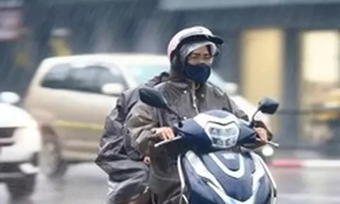 Miền Bắc mưa to từ chiều tối nay