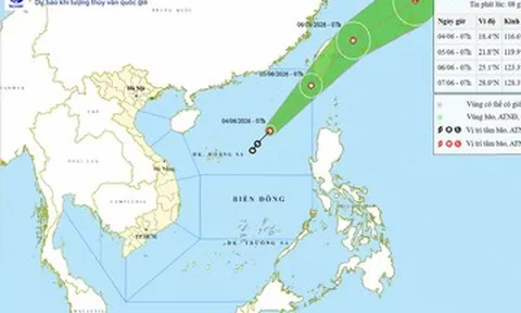 Tin mới nhất về áp thấp nhiệt đới đầu tiên của năm 2026 trên Biển Đông