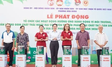 Phường Hòa Hưng kêu gọi người dân bảo vệ môi trường bằng những hành động thiết thực