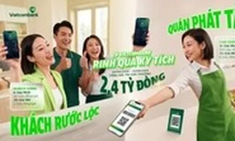 Hộ kinh doanh, khách hàng cùng nhận thưởng khi thanh toán qua Vietcombank