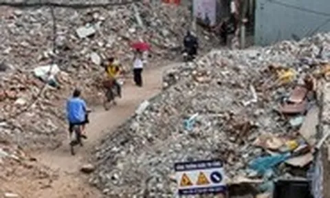 Rác thải xây dựng ở Hà Nội sẽ được tái chế đưa vào dự án đầu tư công