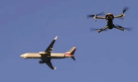 Phi công phát hiện UAV bay ngược hướng gần Nội Bài, 16 chuyến bay bị ảnh hưởng
