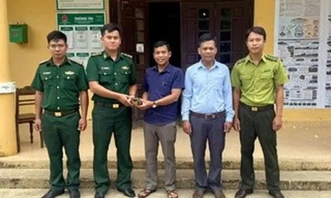Người dân giao nộp con vật nặng chưa đầy 1 kg, thuộc loại cực kỳ nguy cấp