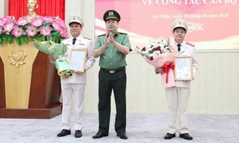Công bố quyết định của Bộ trưởng Công an về điều động cán bộ tại Lai Châu