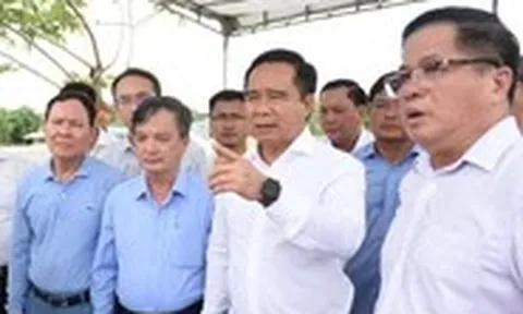 Chủ tịch Nguyễn Văn Được khảo sát Long Sơn - Phú Mỹ 3, định hướng phát triển kinh tế biển hiện đại