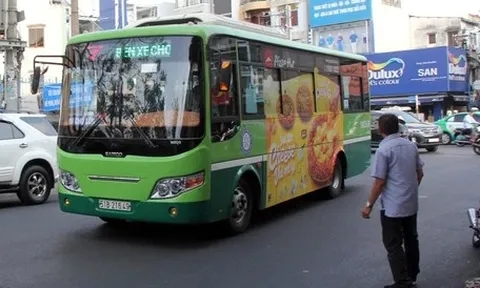 TP.HCM đề xuất quảng cáo trên thân xe buýt theo phương thức mới