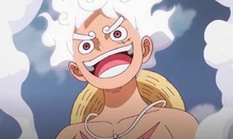 Luffy đã nghiêm túc hơn khi dùng Gear 5 đối đầu Imu trong One Piece