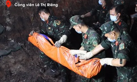 Phát hiện thêm nhiều hài cốt liệt sĩ nằm chồng lên nhau ở công viên Lê Thị Riêng