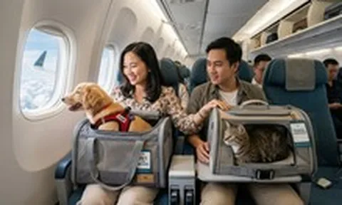 Thú cưng đi máy bay cùng chủ: Tốn 3,3 - 5 triệu đồng, có trường hợp phải mua thêm ghế