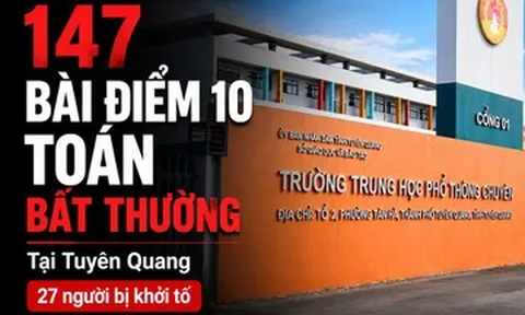Loạt bị can bị khởi tố trong vụ 147 điểm 10 tại Tuyên Quang