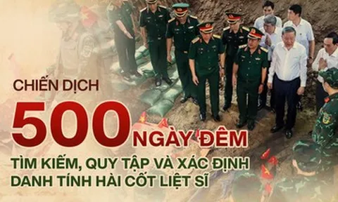 Toàn cảnh chiến dịch 500 ngày đêm: 1.491 hài cốt liệt sĩ đã được tìm kiếm, quy tập