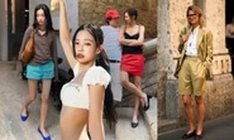 Giày bệt đính nơ của Jennie BlackPink gây sốt mùa hè