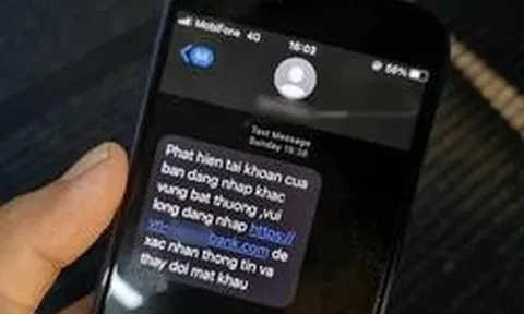 Nhận được tin nhắn này nên xóa ngay lập tức, coi chừng mất sạch tiền trong tài khoản ngân hàng