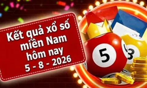 XSMN 5/8 - Kết quả XSMN hôm nay thứ Tư ngày 5/8/2026