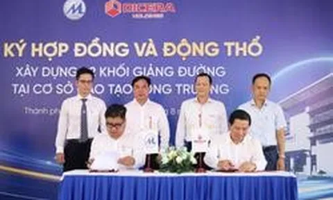 DICERA Holdings ký kết hợp đồng và động thổ dự án xây dựng 02 khối giảng đường tại cơ sở đào tạo Long Trường