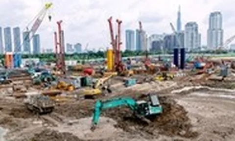 Công trường Trung tâm hành chính TP.HCM sau 3 tháng thi công