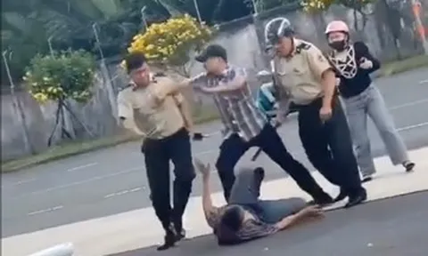 Công an lấy lời khai, xác minh clip nhóm bảo vệ đánh người ở TPHCM