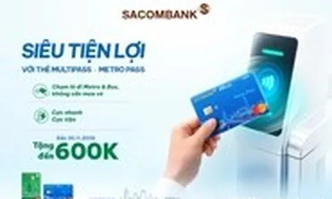 Đi xe buýt miễn phí và nhận thêm ưu đãi với bộ đôi thẻ thanh toán giao thông Sacombank